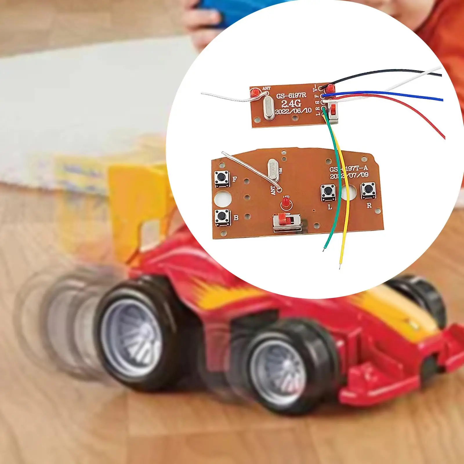 RC Car Circuit Board Durable Fishing Bait Boat Circuit Board Upgrade Parts 4 Channel for Model Vehicles Crawler RC Car Parts