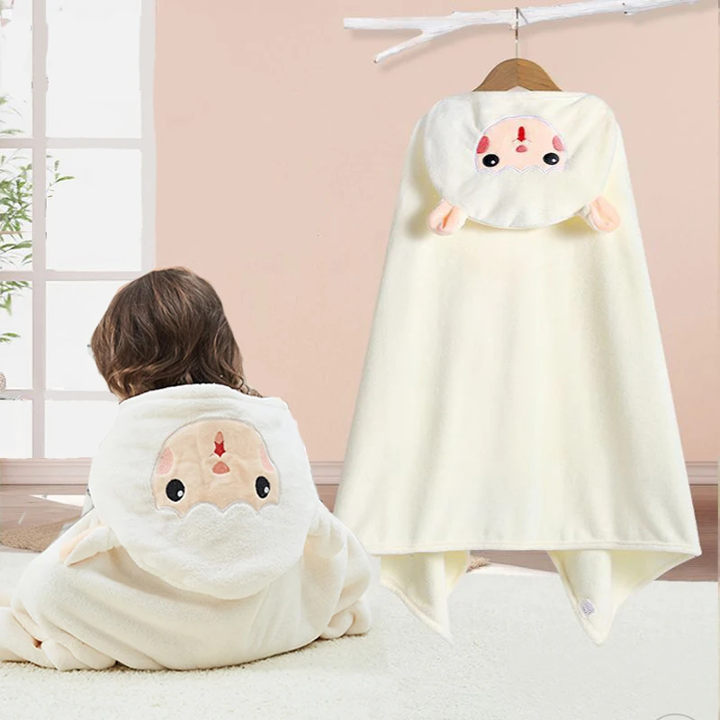 Bata de baño infantil felpa suavísima con capucha para bebés y niños - imagen 4