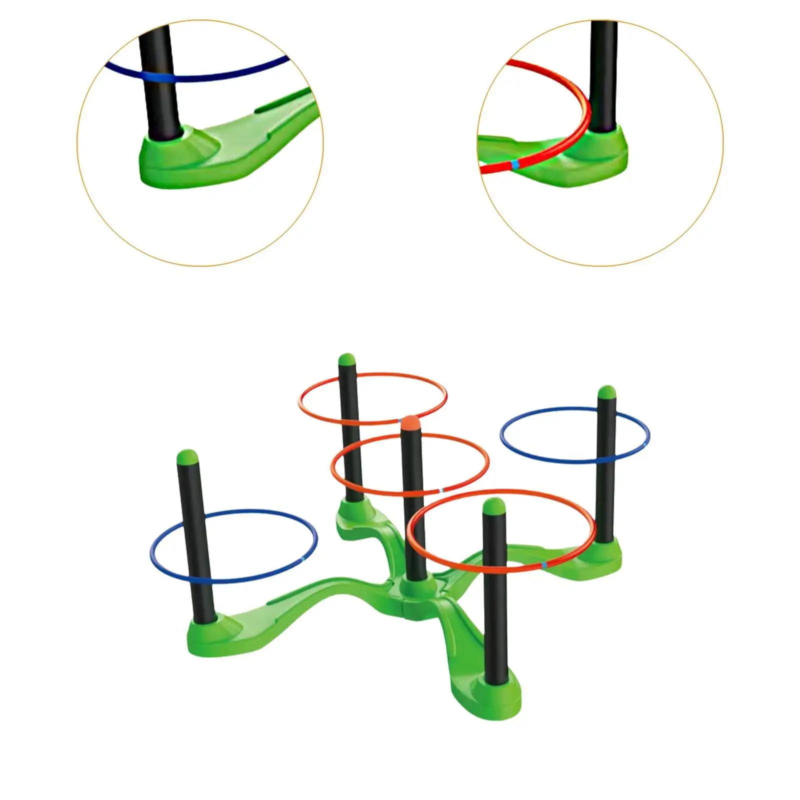 Throwing Rings Game Set Carnival Games Toss Game for Park Playground Garden