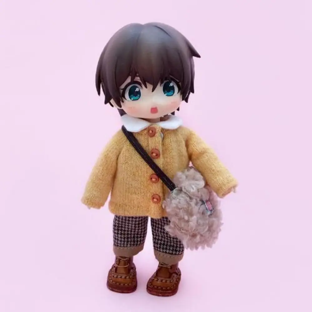 Suéter de punto para muñeca hecho a mano, cárdigans, Mini muñecas multicolores, accesorios, Tops, ropa informal para vestido de muñeca - imagen 5