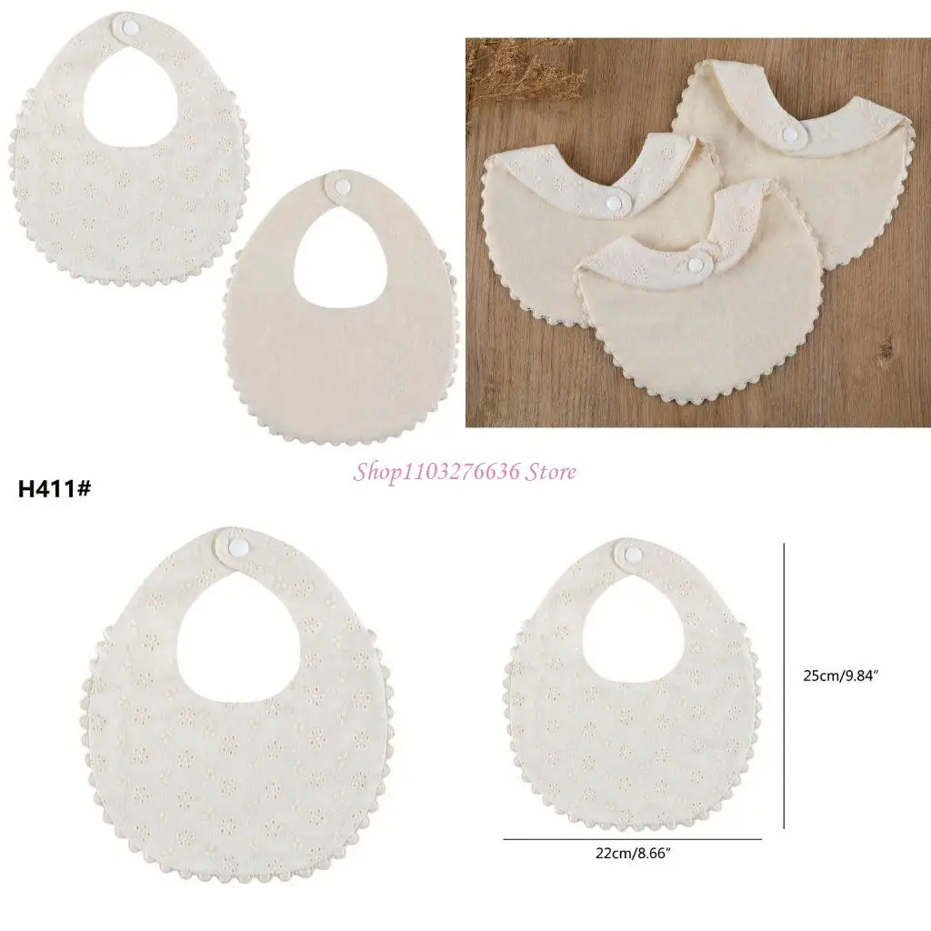 R6FD Baby Bandana babeando y dentición con delicado acceso a ropa bordado