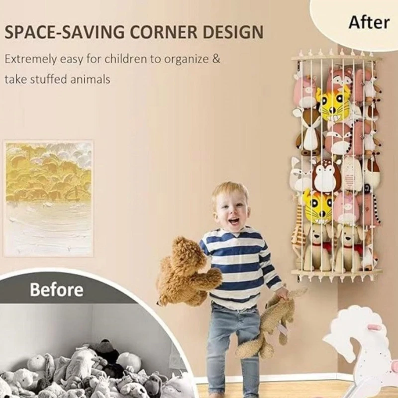 QX2D Nursery Wall Hanging Animal Animal Organizador LED LIGHT BLOINGELS - imagen 4