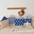 Blue polka dot house