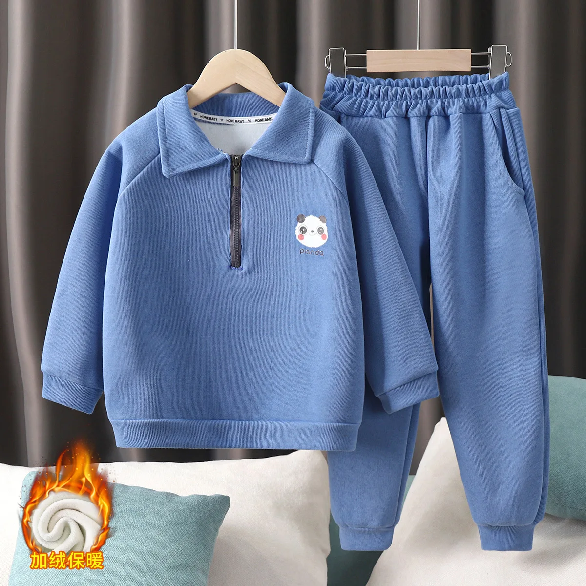 Conjunto infantil invierno 2 piezas – Sudadera y pants niños manga larga - imagen 5