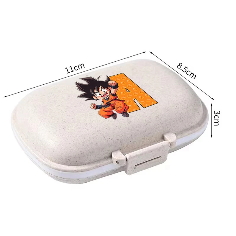 Dragon Ball Goku-funda bonita para pastillas para niños, contenedor de dulces de dibujos animados, caja de medicina portátil para estudiantes, nuevos regalos de cumpleaños para niños - imagen 5
