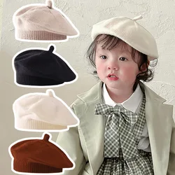 Boina tejida para bebé, niño y niña – estilo coreano primavera-otoño