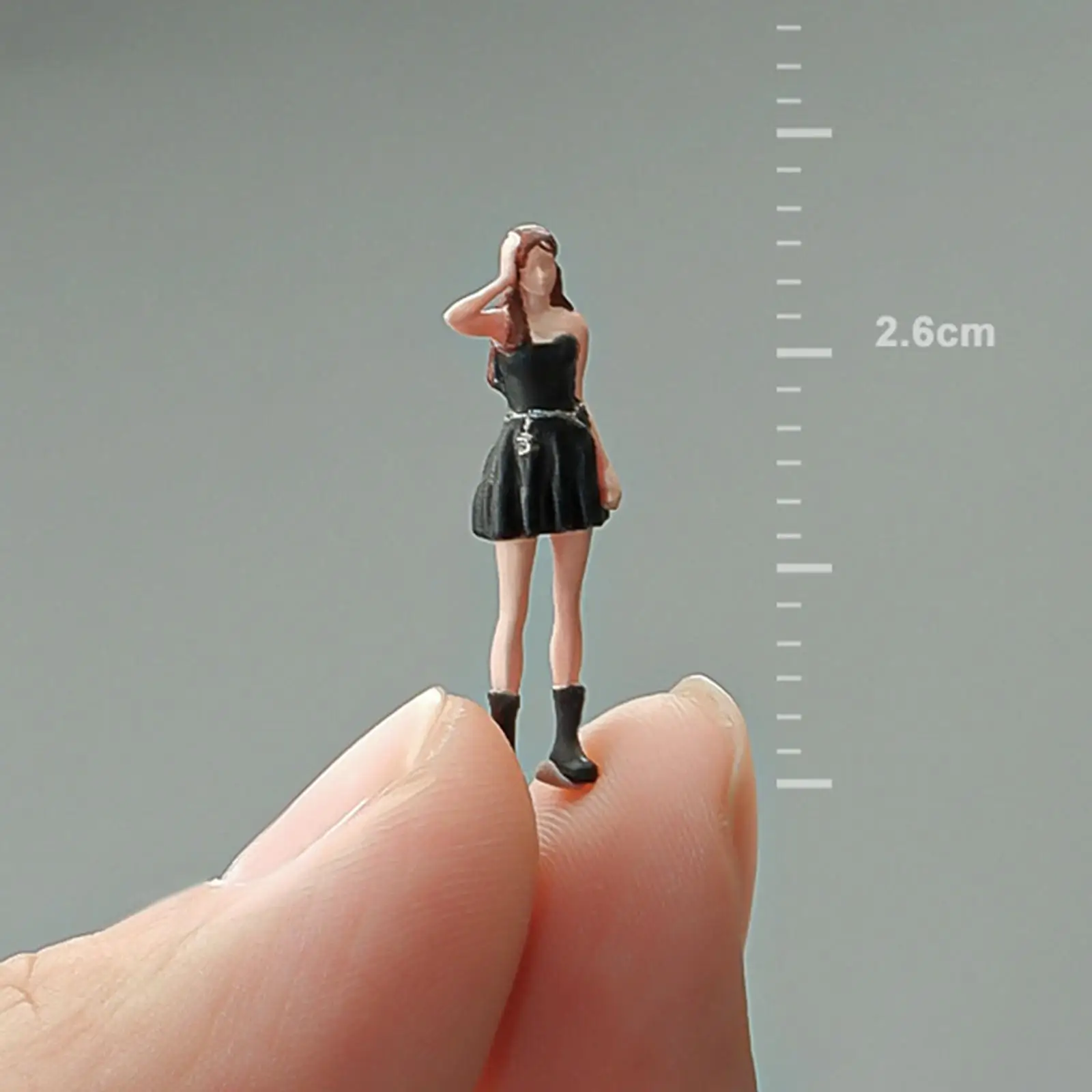 1:64 Scale Girl Figure Character Miniature People Model Resin Figures DIY Scene Decor Diorama Layout Micro Landscapes Decor