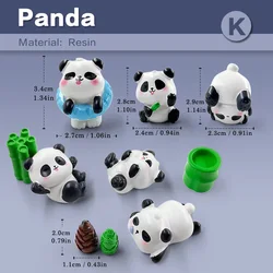 Figurita panda decoración infantil jardín hadas regalo cumpleaños
