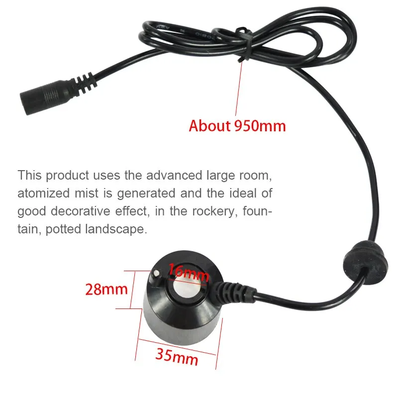 ATWFS-humidificador ultrasónico de alta calidad, generador de niebla, nebulizador, fuente de agua, atomizador de estanque, cabezal difusor de aire - imagen 5