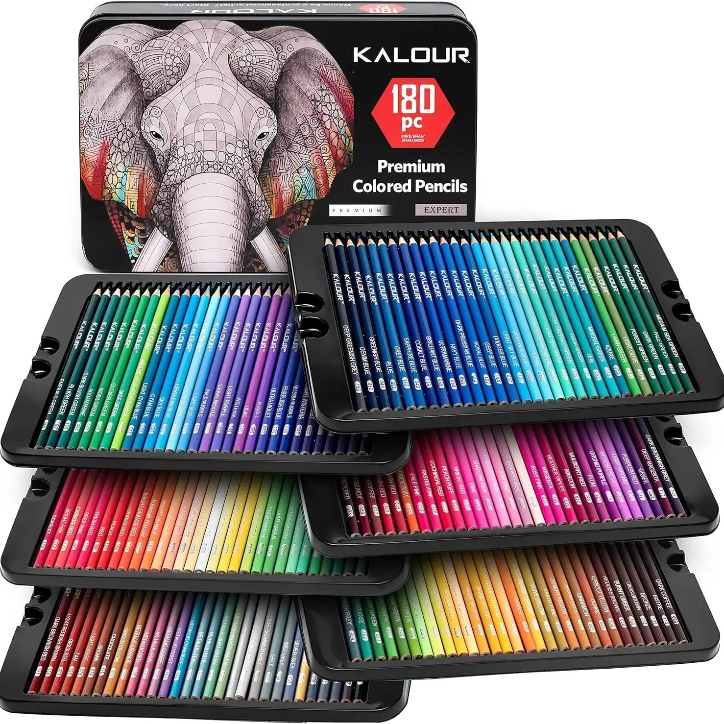 KALOUR 50/72/180/240/300 Uds juego de lápices colores al óleo lápiz Color dibujo profesional para artista colorear bocetos suministros arte - imagen 2