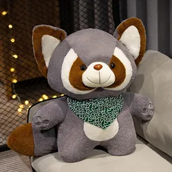 Peluche mapache suave para decoración de dormitorio y regalo