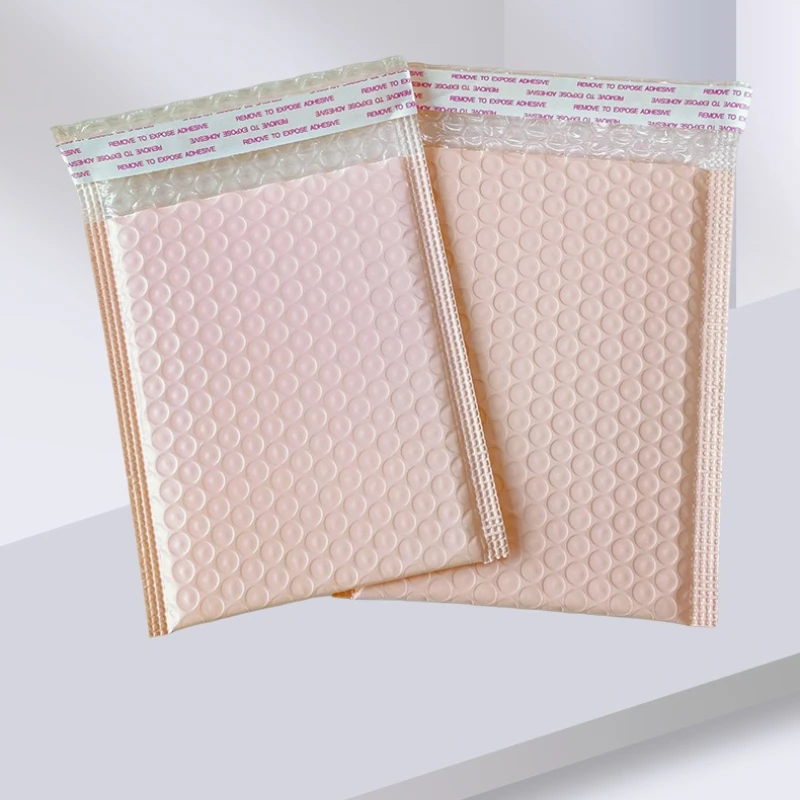 Bolsa de sobre de burbujas de 10 Uds., bolsas de correo autoselladas de burbujas rosas, paquete de sobres acolchados para regalos - imagen 4