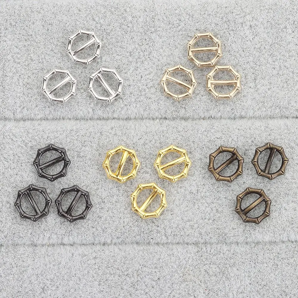 40 Uds. Hebilla de cinturón Tri-glide de 5mm, Mini bolsos de muñeca de Metal, hebillas DIY, hebillas de correa pequeña, botones de muñeca, accesorios para zapatos - imagen 3