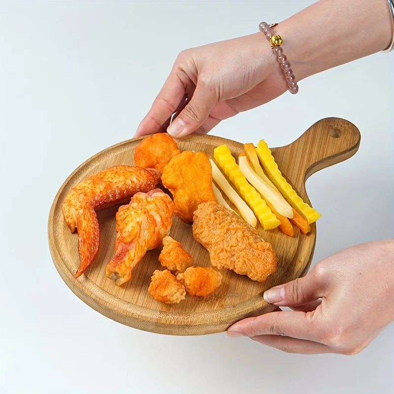 Juego de simulación de comida, alas y patas de pollo frito simuladas, simulación KFC, modelo de pierna de pollo de Orleans, juguetes para niños y niñas - imagen 2