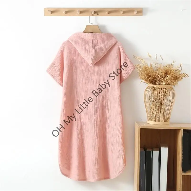 Toalla baño con capucha algodón M76C para bebé, capa transpirable, suave y absorbente - imagen 4