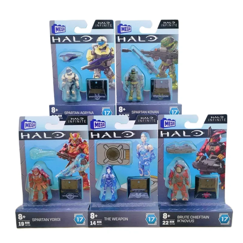 Mega Construx HALOINFINITE héroes Halos 17 Spartan Yoroi Kovan Agryna Brute Chieftain Ik'novus figura colección Juguetes - imagen 2