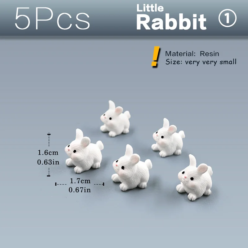 5pcs Rabbits