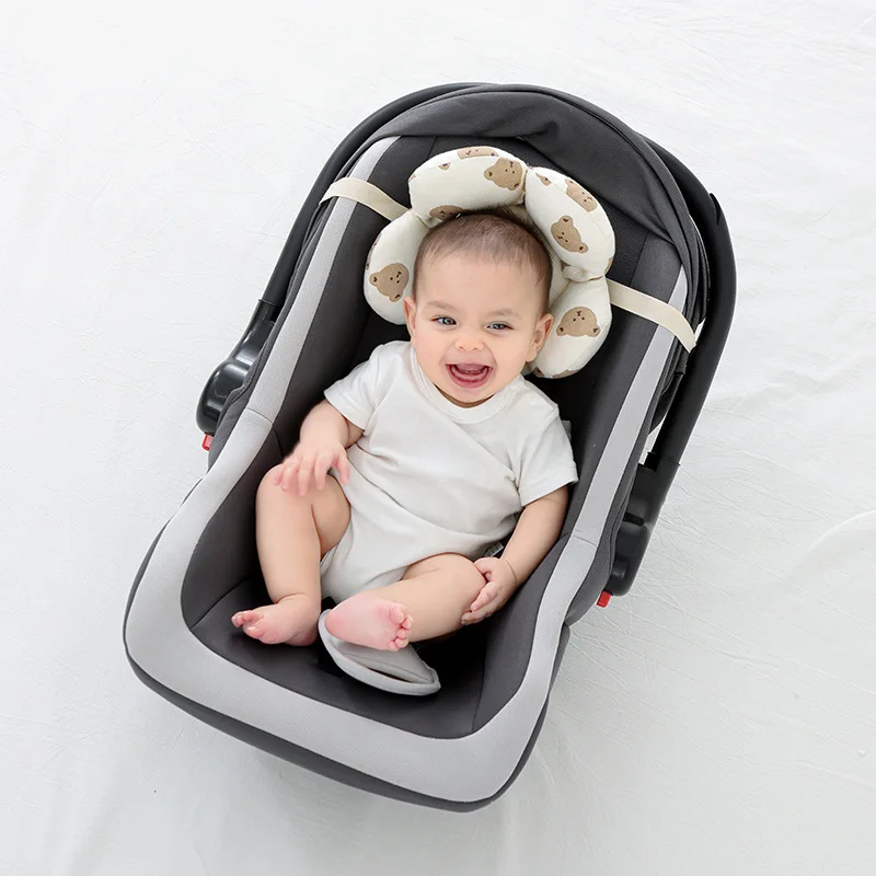 Almohada moldeadora de cabeza de bebé con forma de pétalo, almohada transpirable de soporte para el cuello para recién nacido, previene la cabeza plana, almohada infantil de 0 a 6 meses - imagen 4