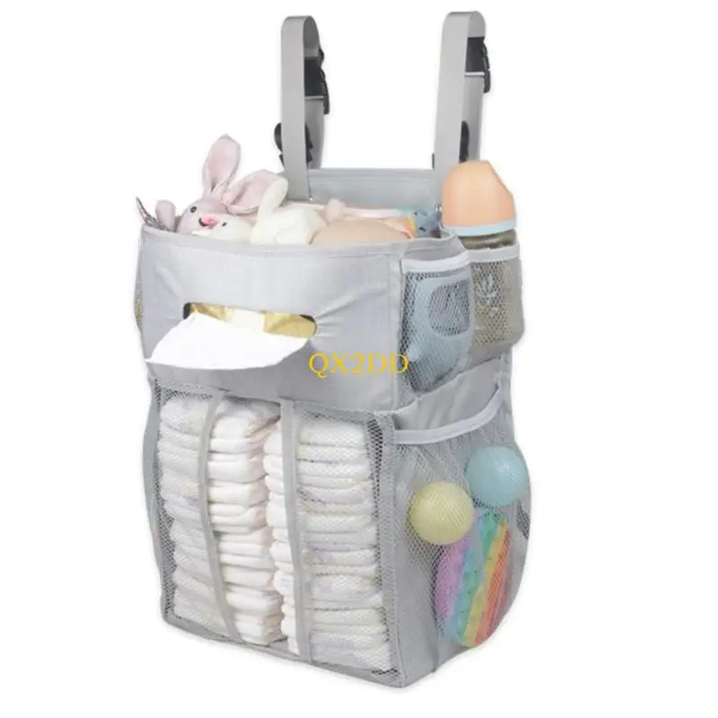 Bolsa pañales QX2D gran capacidad, bolsa pañales reutilizable, contenedor organizador multifunción - imagen 2