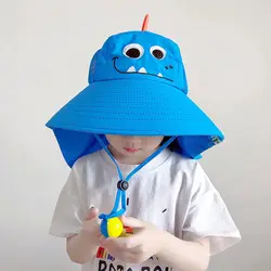 Sombrero solar plegable para niños con ala amplia - Gorro UV playa