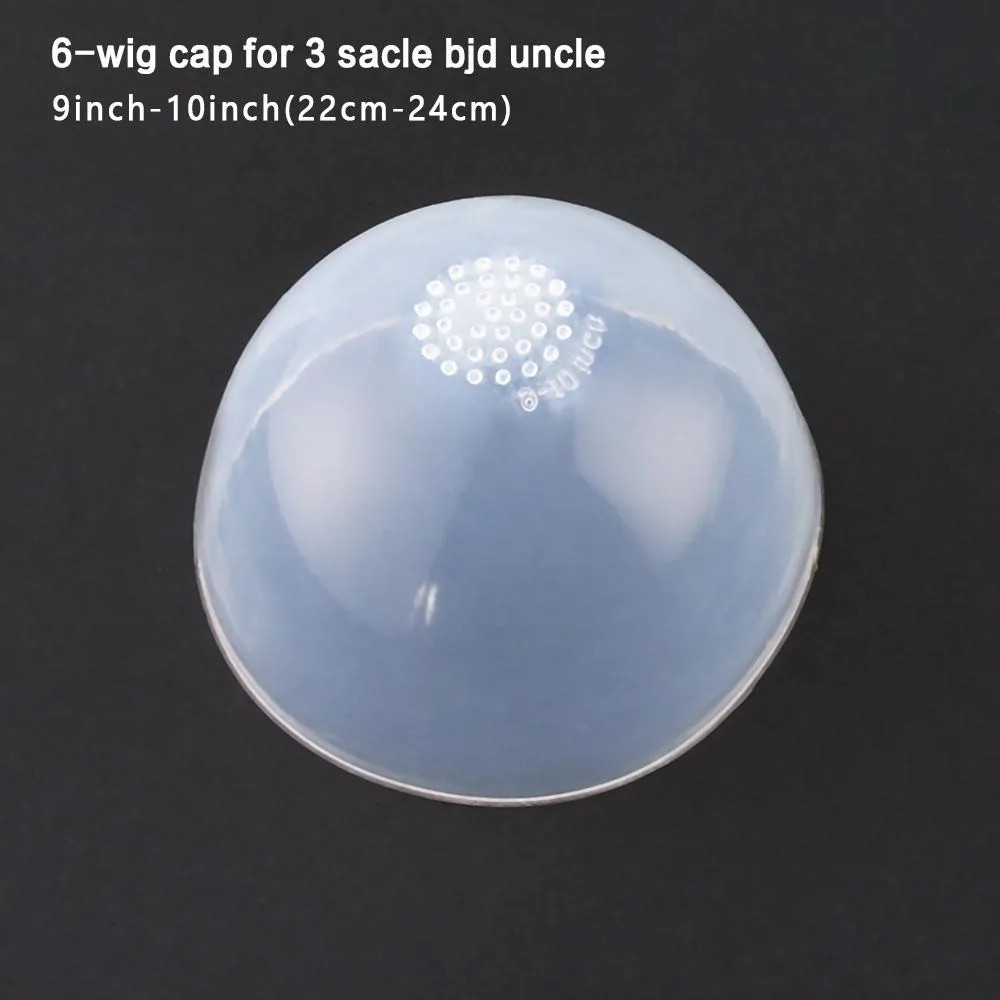 1/12 1/8 1/6 1/4 cabeza transparente silicona peluca tapa cubierta de protección maquillaje cubierta de protección transparente para muñeca BJD 2023 nuevo - imagen 4