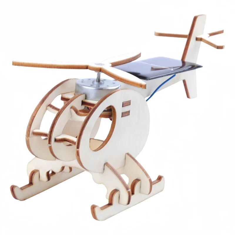 Avión Solar creativo, helicóptero, modelos DIY y juguete de construcción, modelo de ciencia y educación, juguete para niños, juguete de regalo - imagen 3