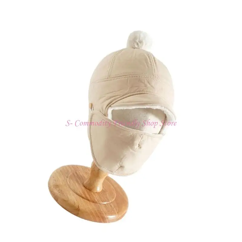 85AE Gorro invernal bebé con protección de orejas y máscara - imagen 4