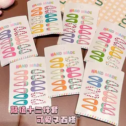 Horquillas de lunares para niñas – Pasadores color caramelo