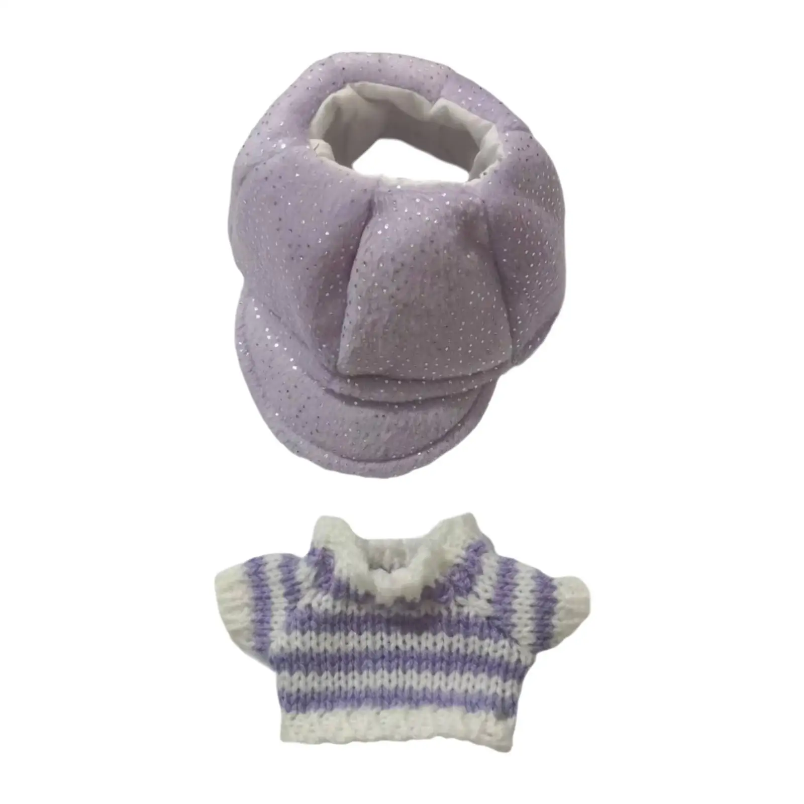 Fashion Dolls Sweater and Hat, Costume Accessories, Dolls Outfits, Dolls Clothing for 20cm Dolls New Year Gifts
