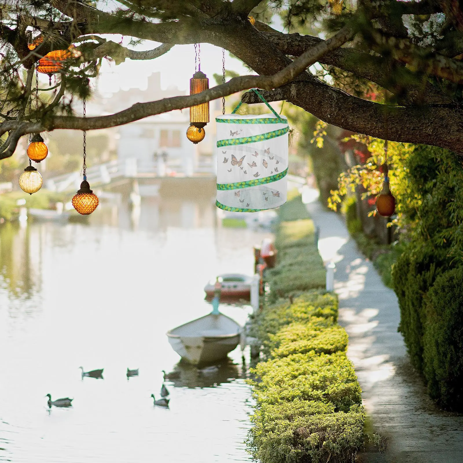 Contenedor de cría de insectos, jaula transpirable para niños, terrario de colección de insectos al aire libre, caja de insectos portátil de tamaño compacto, malla de poliéster - imagen 5