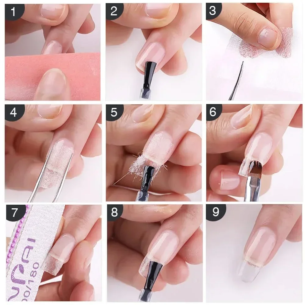 Fibra de vidrio para manicura infantil – Gel UV y envoltura de seda - imagen 2