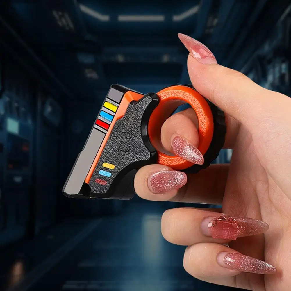 Deslizadores de dedo giratorios Fidget Toy Oficina alivio de presión deslizador trinquete dedo Fidget 3D impreso Fidegt ToysFingertip texturizado - imagen 2