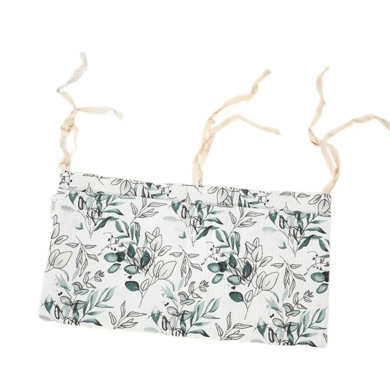 Bolsa colgante esencial para guardería M76C, bolsa almacenamiento para cuna, bolsa almacenamiento bolsillo colgante - imagen 3