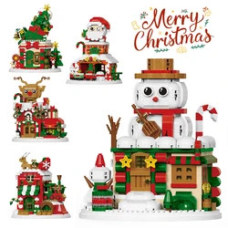 Juego de construcción casita de nieve con muñeco para Navidad