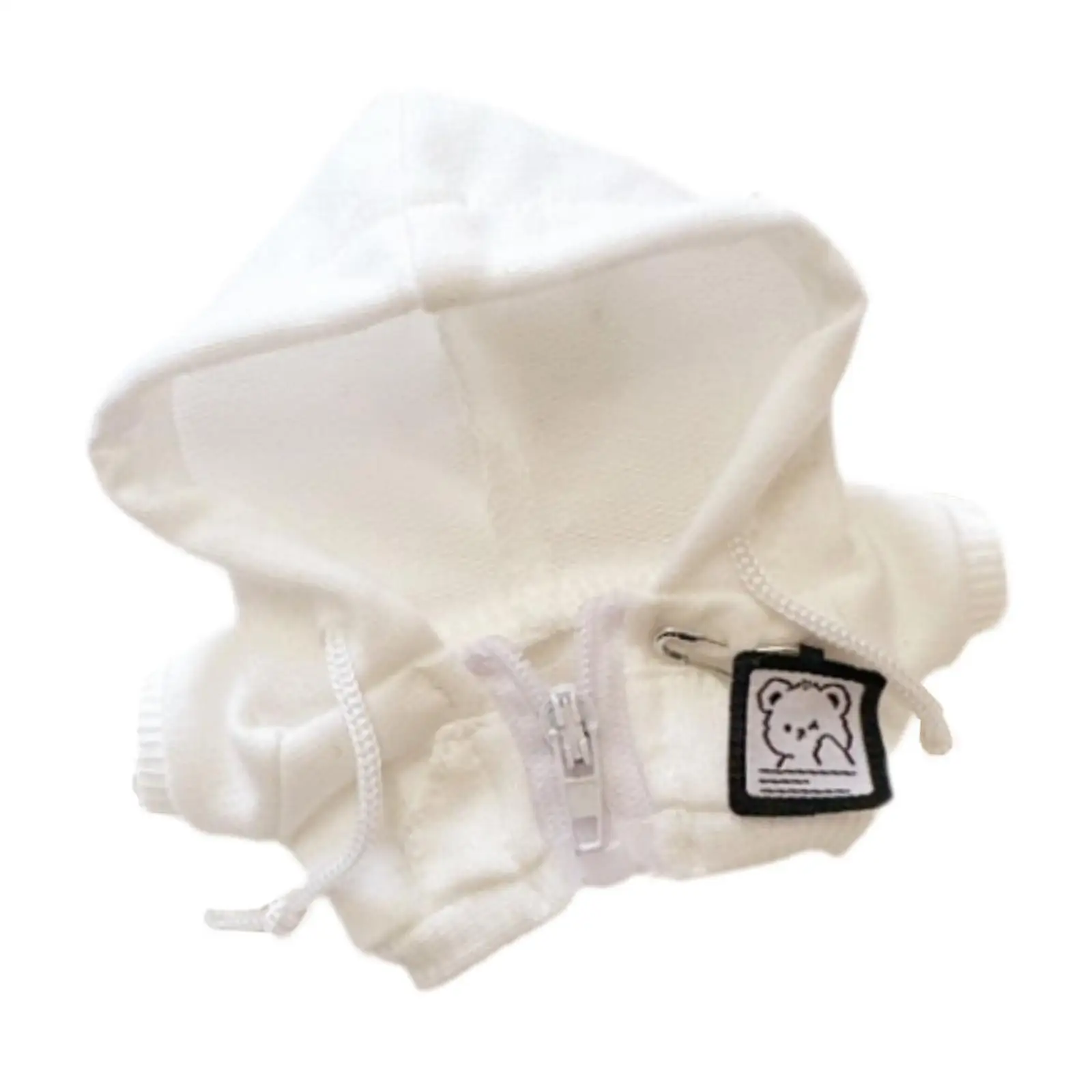 Zipper Sweatshirt Doll Miniature Clothing DIY Accessories 17cm Cool for Kids Birthday Gifts Decoration Costumes DIY Dolls Toy