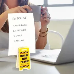 Letrero de Advertencia Humorístico para Escritorio de Oficina - Acrílico 'Deja de Molestarme, Estoy Ocupado' Regalo y Decoración Unisex