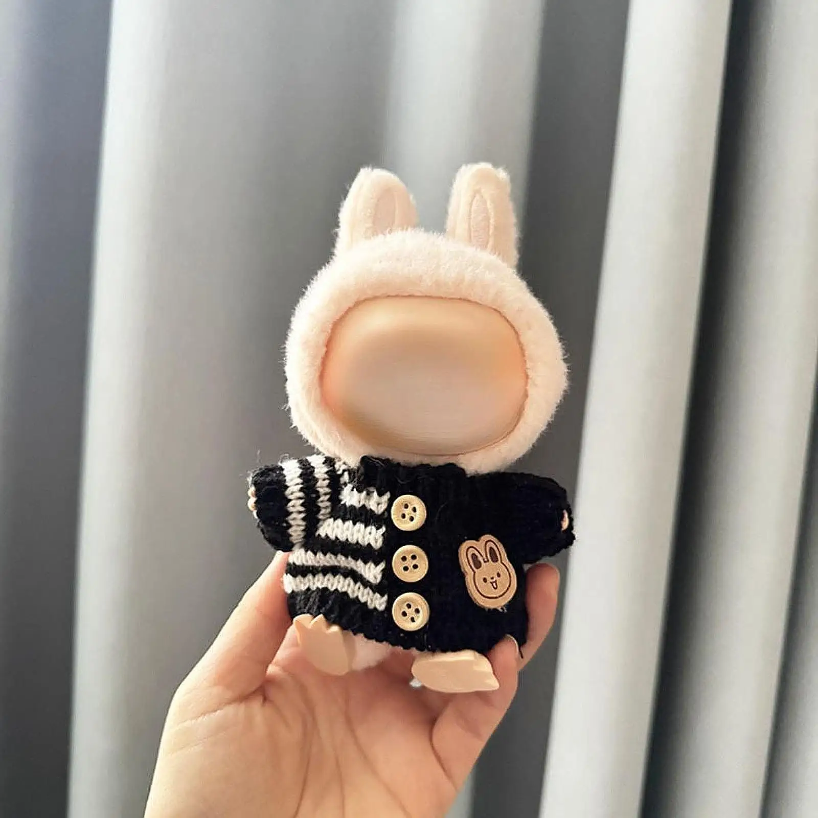 Stuffed Doll Sweater Educational Clothing for Kids DIY Make Your Own Doll Plush Doll Clothes Plush Doll Sweater for 6.69'' Doll