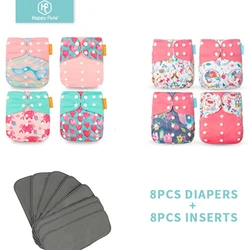HappyFlute Pañales de tela reutilizables para bebé talla única