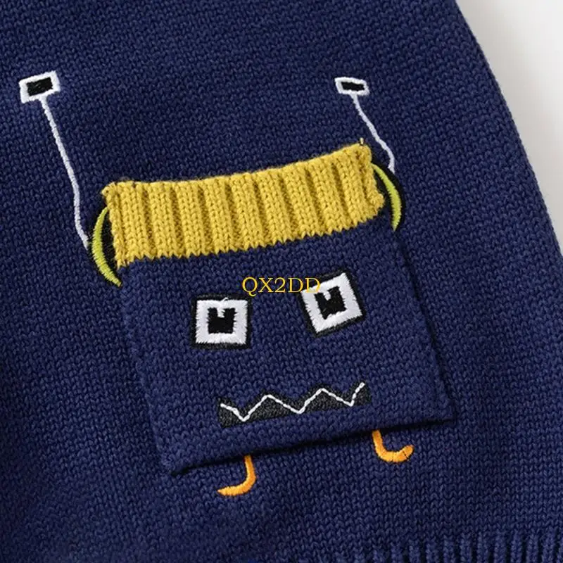 QX2D Niños Vest transpirable fácil en diseño tela tejido suave chaleco para fechas juego preescolares y salidas - imagen 5