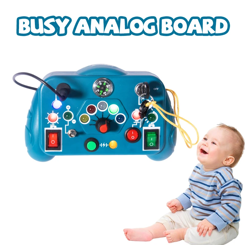 Tablero sensorial LED portátil para niños – Juguete educativo