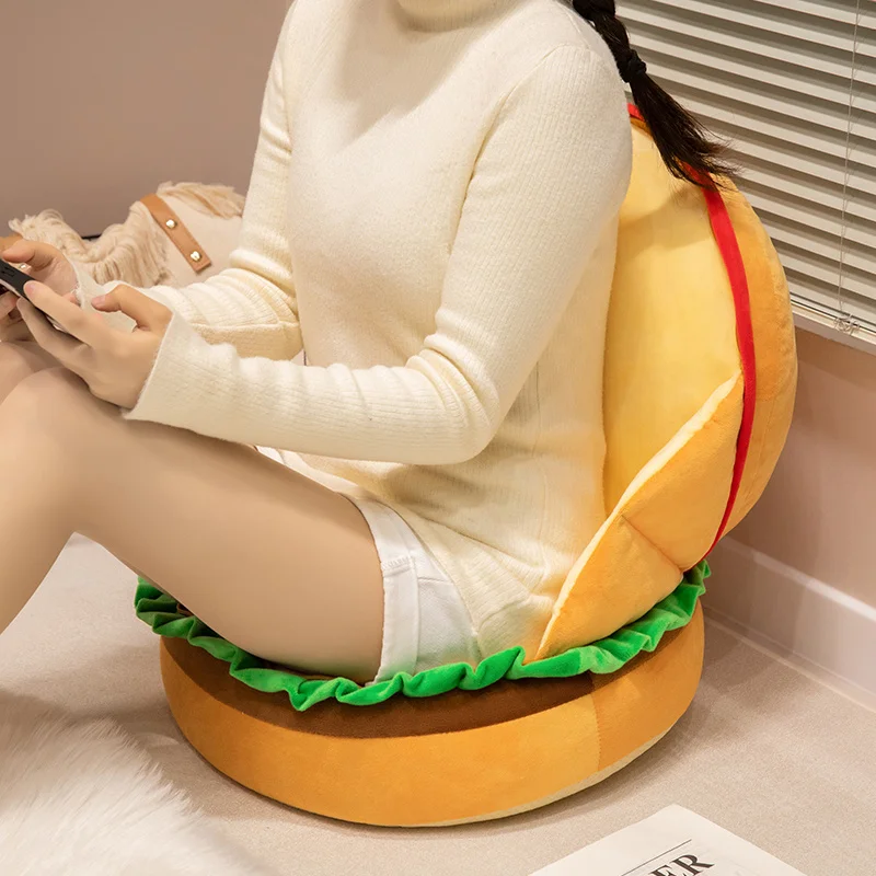 Peluche hamburguesa blandito para niños – Cojín divertido - imagen 5