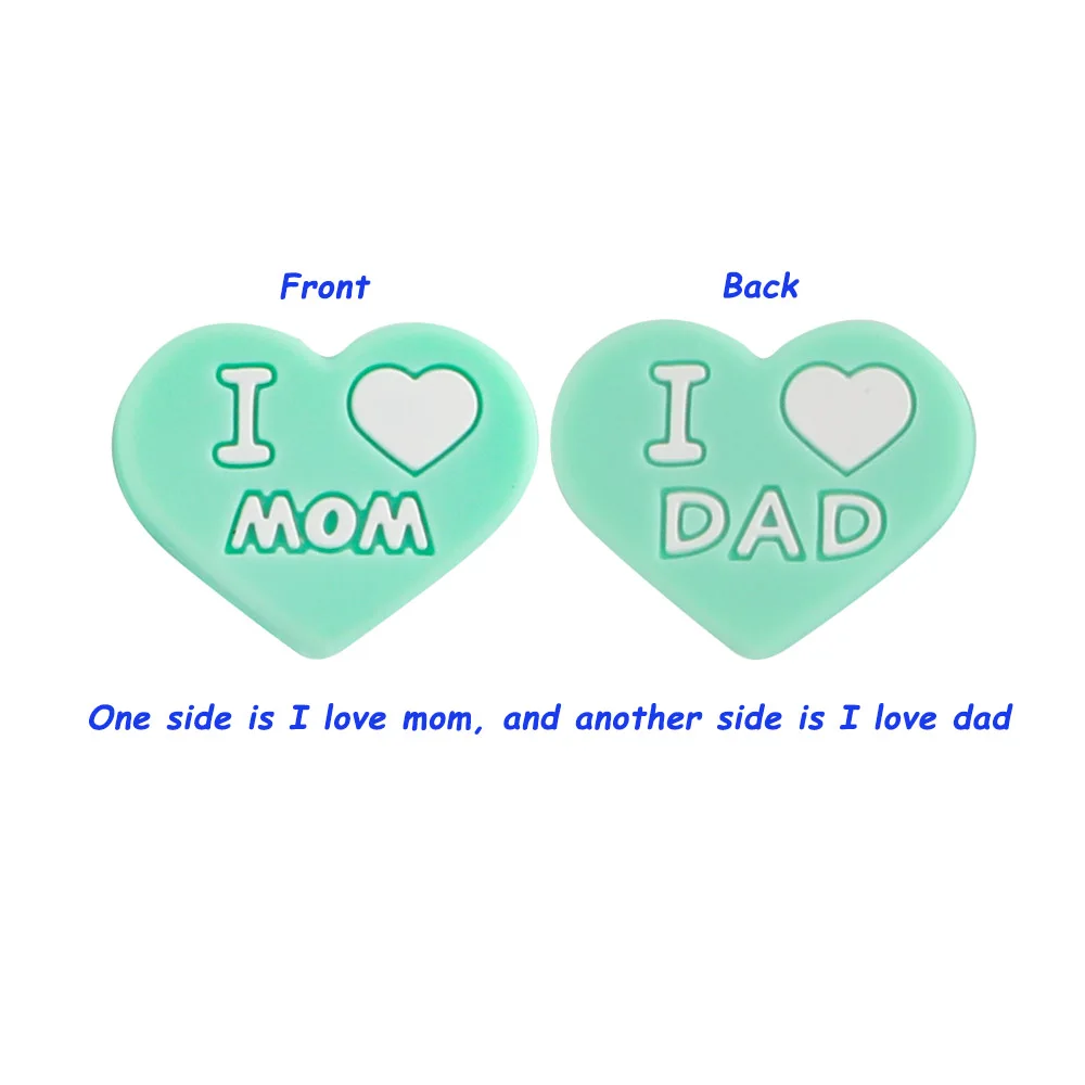 Heart mint green