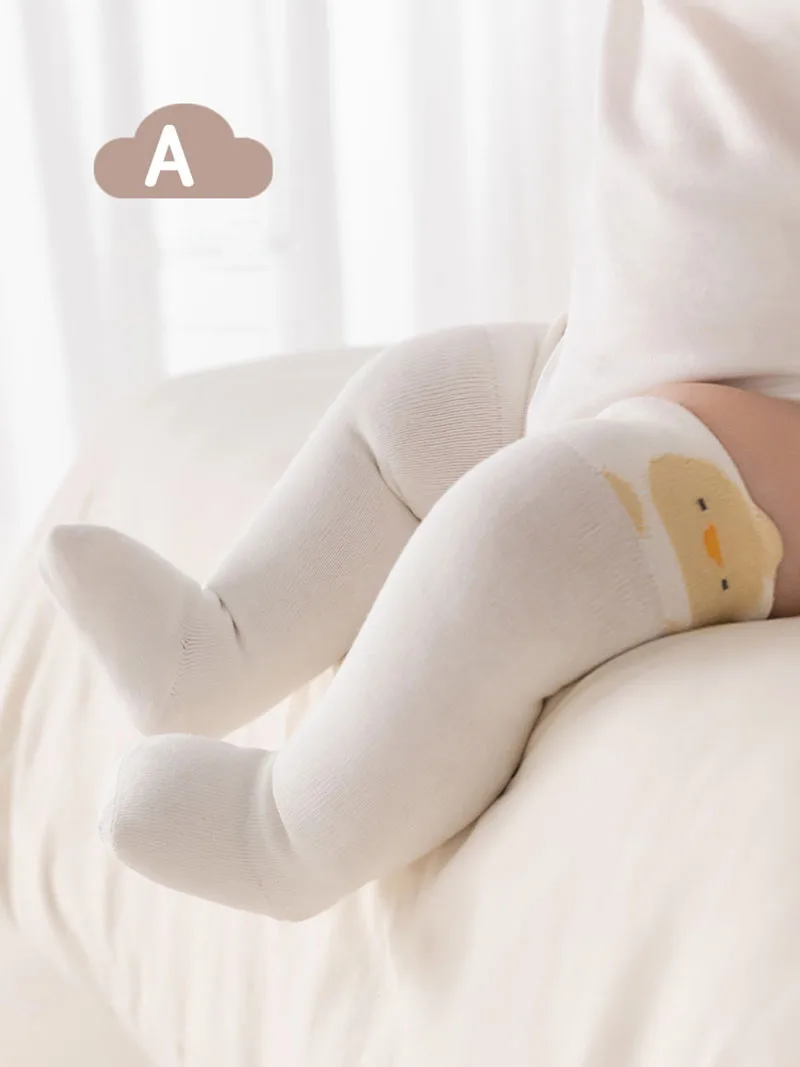 Calcetines de bebé con franjas y animales – Primavera algodón - imagen 3