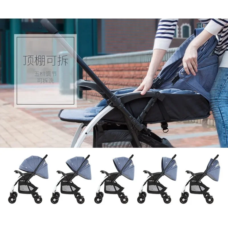 Cochecito ligero reclinable con vista alta y dirección reversible - imagen 5