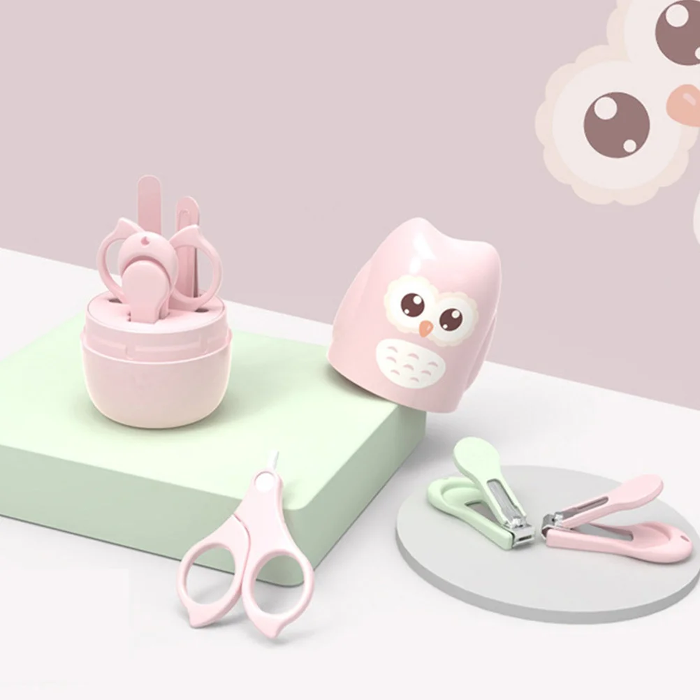 1 Juego de Kit de cuidado de uñas para bebés, cortaúñas para manicura infantil, Kit de aseo, tijeras para uñas portátiles para niños pequeños, pinzas para niños pequeños - imagen 2