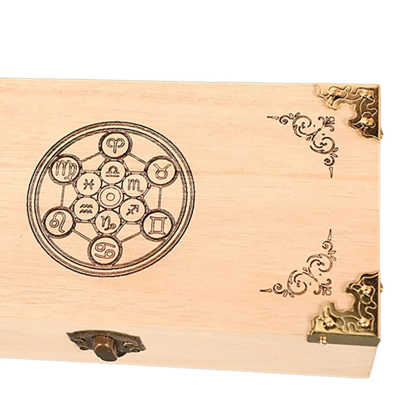 Wood Storage Box Wooden Keepsake Box, Decorative,Durable, Keepsake Chest, Treasure Chest for Trinkets Dice Keepsake Jewelry