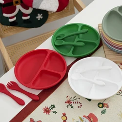 Platos con ventosa de silicona para niños - Set aprendizaje con cubiertos