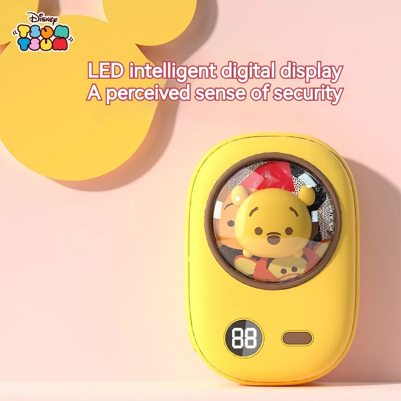 Calentador de manos de dibujos animados de Disney, Banco de energía portátil 2 en 1, Minnie Losto Winne, carga Usb cálida, regalo de Navidad para niños, Invierno - imagen 3