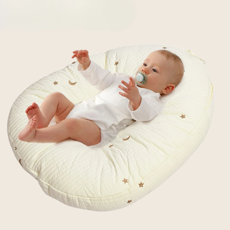 Almohada de alimentación reclinable para lactancia, cojín de almohada con rampa antiescupir, cojín reclinable de protección de la columna vertebral para bebé recién nacido - imagen 2