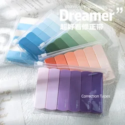 Cinta correctora de colores macarón, forma cuadrada y silenciosa